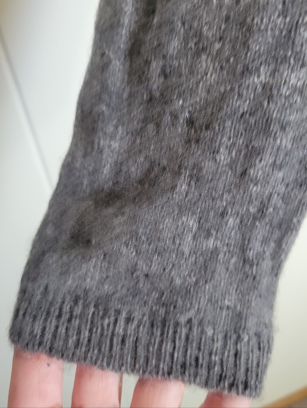 SALE Magaschoni Gray 100% Cashmere Cardigan Sweater Open Front Longline SM - Picture 3 of 9